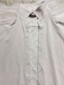 Zudio White Textured Shirt - Size S