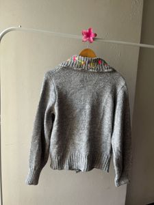 RIVER ISLAND Peter Pan Collar Knitted Cardigan