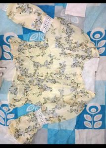 Floral Blouse with Lace Detail