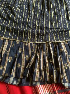 Long Cotton Dress With Embrodary Neck Flore Lenth