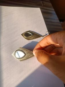 Metallic Oxidised Earrings