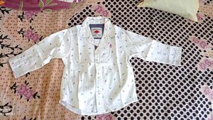 kids branded white shirt