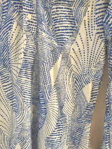 Vintage Blue Patterned Shirt