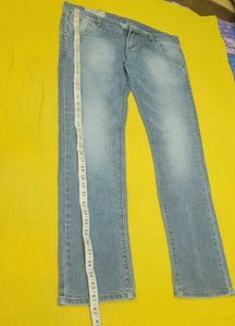 Unisex Light Wash Denim Jeans