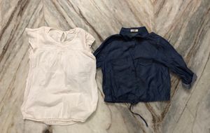 COMBO - DENIM COTTON JACKET + TOP SET🌸