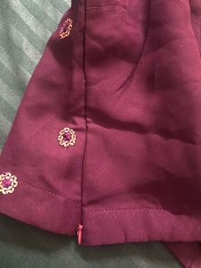 Wine Coloured Coord Set Ethnic