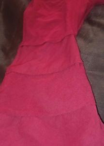 Maroon Long Sleeve Crop Top