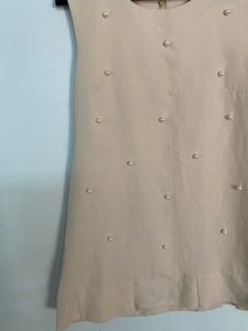 Cute Pearl Embellished Dress