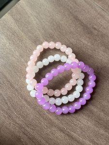 Glass beaded bracelets