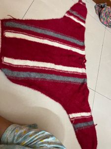 Striped Fuzzy Sweater