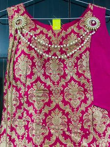 Heavy Party Wear - Lehenga and long Kurti With dup
