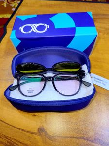 Lenskart Air Switch Flip Round Frame For Unisex