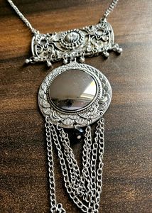 Turkish Style Vintage Silver Oxidised Necklace