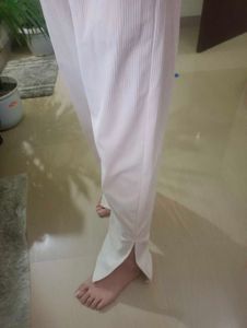Beige Trousers For Winter Outing