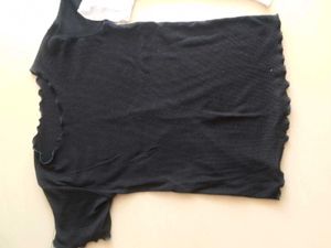 Ribbed Black &amp; White Crop Top Combo For Women