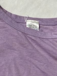Lavender Long Sleeve Crop Top