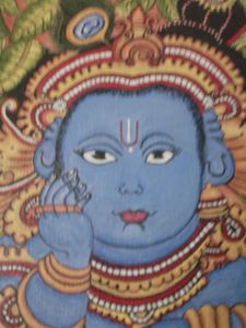 Mural Painting Of Lord Krishna