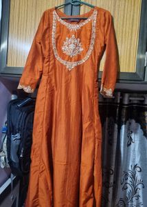 Embroidery Falred Kurta Suit Set