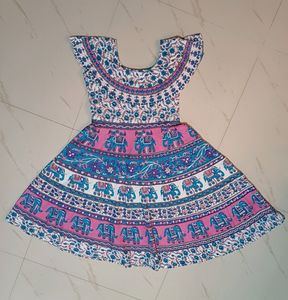 Cute Screen Printed Dress 🐘