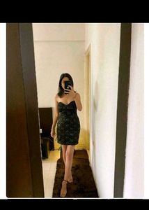Lace Strapless Mini Dress