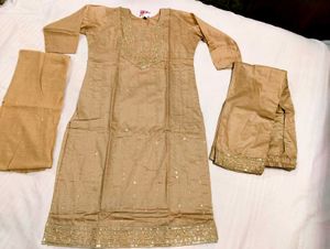 Muslin Kurta Pant Dupatta Set
