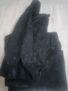 Black Patterned Blouse
