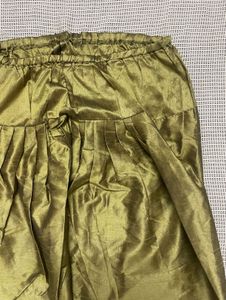 Metallic Olive Green Salwar Pants