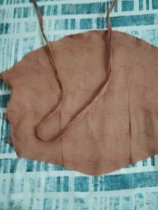 Cotton Corset Top Backless
