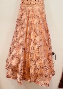 🆕 “Diva” Original Bridal Peach Sequins Gown