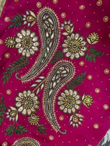 Rani Pink Suit With Dupatta And Legging