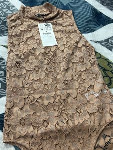 ZARA LACE UP BODYSUIT- WithTAG