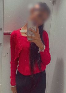 Red Knit Top with Bolero