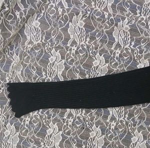 Black Knit Crop Sweater