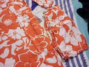 Floral Print Casual kurti set