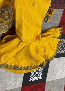 Elegant Yellow and green lehenga set