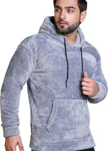✨Men’s Grey Wool Hoodie | Ultra-Soft ❄️