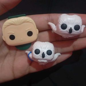 Harry Potter Funko Malfoy and 2 hadwig
