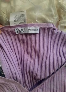 Zara Women&#39;s Purple Vest