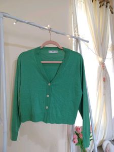 MANG0 brand Green Knitted Cardigan