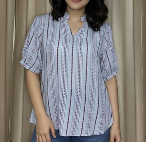 Striped Casual Top/ short kurti