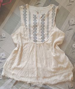 Off White Knox Rose Top