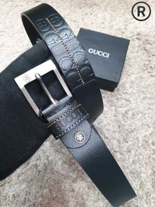 Gucci Black Leather Belt