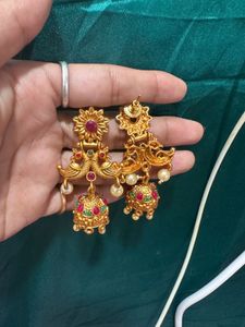 Hoop &amp; 1Gram Gold Earrings Set Of 6