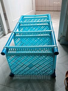 4 Shelf Multi Purpose Plastic Rack