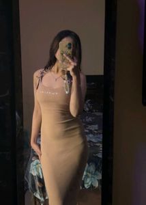 Missguided Ribbed long Dress