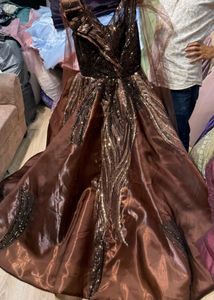 11 Gown Elegant designer Plum Evening