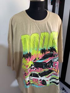 Reason Women Oversized Dropped Shoulder Long Top