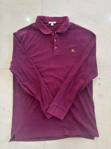 Burberry Long Sleeve Polo Shirt