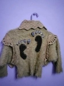 Unique Crochet Embellished Jacket
