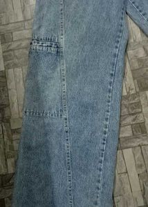 Wide Leg Denim Jeans